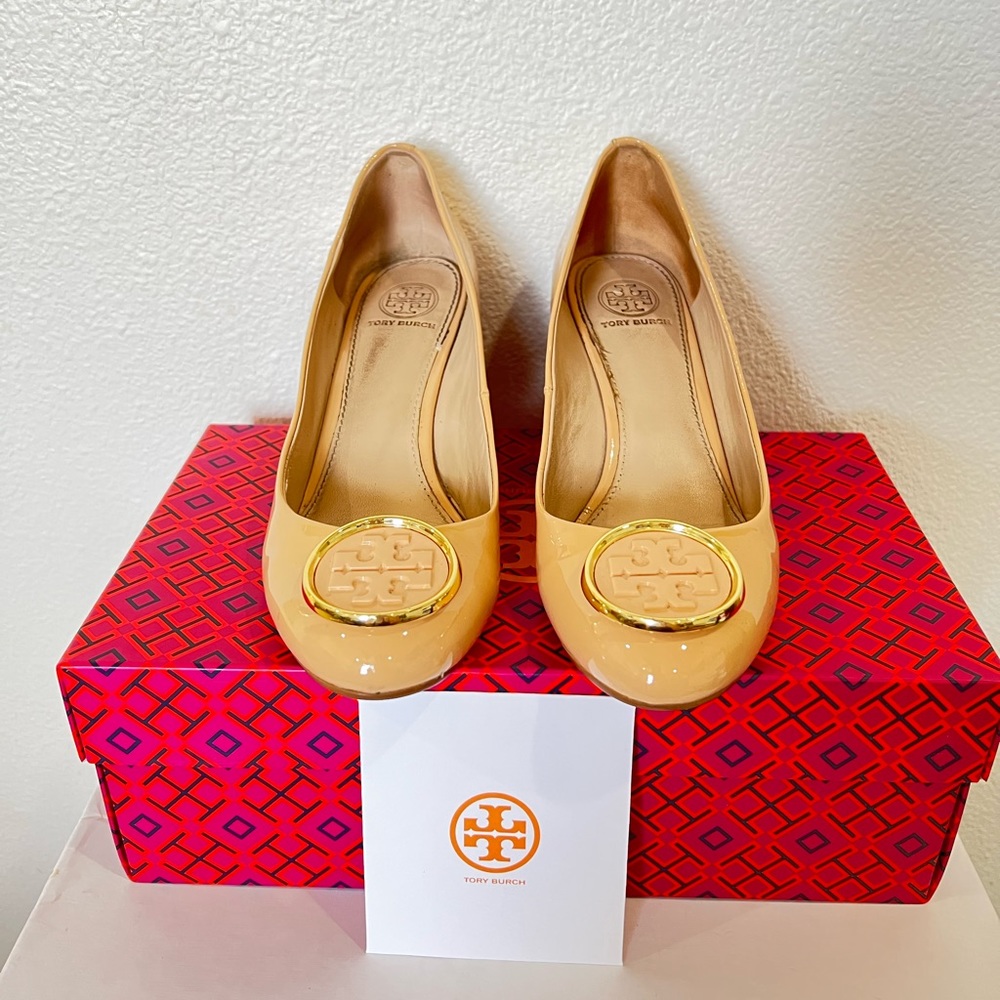 Tory Birch Twiggie 65MM Wedge Light Oak